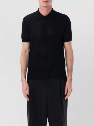 Roberto Collina polo shirt cotton knit perforated collar