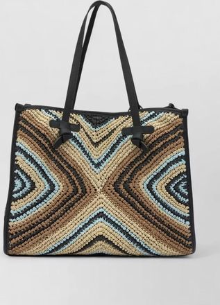 Gianni Chiarini woven shoulder bags featuring dual handles