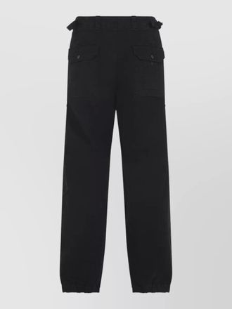 Stone Island trousers belt loops buttoned flap pocket cuffs