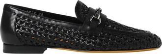 Doucal's Geperforeerde leren instapper - Dames - Loafers - Zwart - 39 EU - Leer - Schoenen