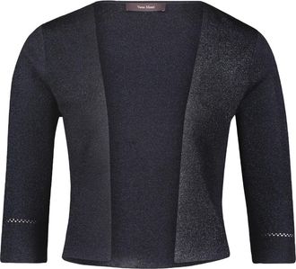Vera Mont Truien & Vesten, Dames, Blauw, 3Xl, Glitterende Gebreide Bolero