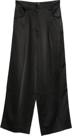 Sandro Satijnen broek - Zwart