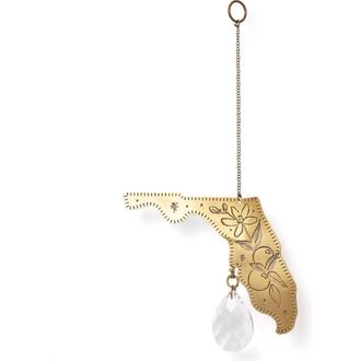 Matr Boomie Florida State Orange Blossom Engraved Suncatcher in Brass at Nordstrom