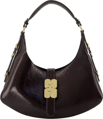Ganni Kleine Kat Tas - Dames - Handtassen - Bruin - ONE Size - Polyester - Tassen