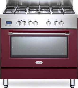 DeLonghi DeLonghi pro 96 mr ed cucina Elettrico Gas Bordeaux, Rosso, Acciaio inossidabile a