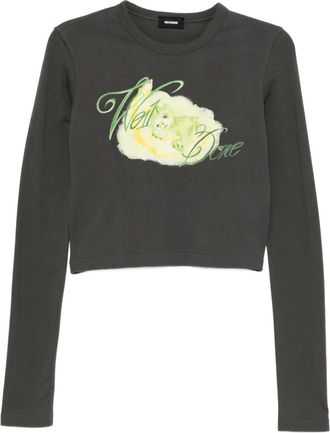 We11done Camicia crop - Grigio