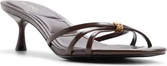Aldo Madalyn Strappy Slide Sandal in Dark Brown at Nordstrom, Size 6.5