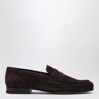 Churchs Brown Heswall suede leather loafers