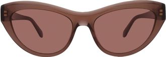 Ferragamo Salvatore Ferragamo Brown Cat Eye Ladies Sunglasses SF1103S 232 55