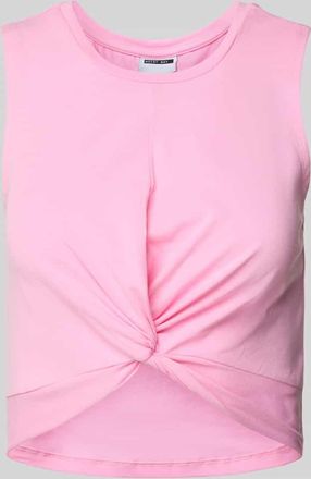 Noisy May Crop Top mit Raffungen Modell TWIGGI in Hellrosa, Größe XL