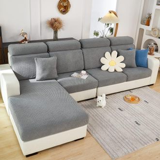 OEM Funda Para Coj&iacute;n De Sof&aacute; - Muy El&aacute;stica - Universal Y Antideslizante - Para Sof&aacute;s En Forma De L Y Chaise Longues - Protecci&oacute;n Para Muebles (tejido Tre