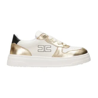 Elisabetta Franchi Dames, Schoenen, Wit, Maat: 34 EU Katoen