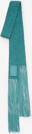 Burberry Skinny Crochet Leather Scarf
