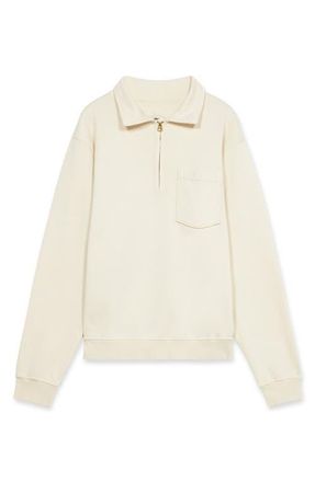 Fortela Woven Zip-Up Sweatshirt in Ecru at Nordstrom, Size Xx-Large Eu