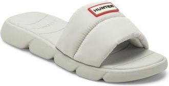 Hunter Coast Water Resistant Slide Sandal in Light Gray 050 at Nordstrom, Size 11