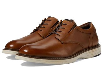 Nunn Bush Griff Plain Toe Oxford Lightweight and Comfortable for All Occasions Leather Lace Up Mens Lace-up Boots Cognac : 10.5 W (EE)