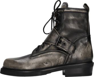 Buttero Btr 103Rub Leren Laars - Heren - Veterlaarzen - Grijs - 39 EU - Leer - Schoenen