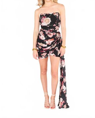 BuddyLove Zeus Draped Side Mini Dress In Nightfall
