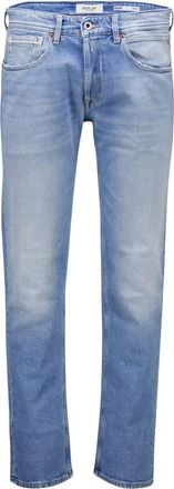 Replay Jeans, Heren, Blauw, W33 L32, Denim, Grover Straight Fit Denim Jeans