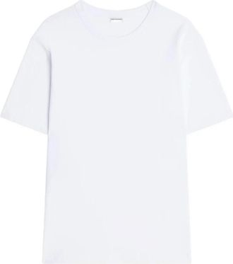 Dries Van Noten Heno T-shirt - Heren - T-shirts - Wit - L - Katoen - Tops