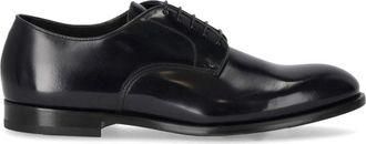 Doucal's Blauw Leren Derby Horse Lace Up - Heren - Nette schoenen - Blauw - 42 1/2 EU - Leer - Schoenen