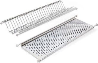 Emuca Emuca - Escurreplatos Para M&oacute;dulos Altos, M&oacute;dulo 800mm, Acero Inoxidable - Acero Inoxidable