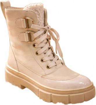 Sorel Womens Caribou X Lace Wp Cozy Boot In Bleached Ceramic, Oatmeal