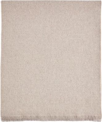 Fay Wool Scarf - Heren - Wintersjaals - Beige - ONE Size - Wol - Accessoires