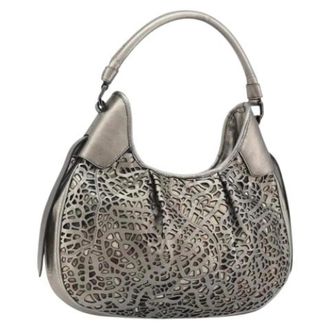 Burberry Pre-owned Shoulder Bags, female, Gray, Size: ONE SIZE Pre-owned Vintage Shoulder Bag