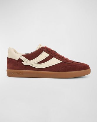 Vince Oasis Mixed Leather Retro Sneakers