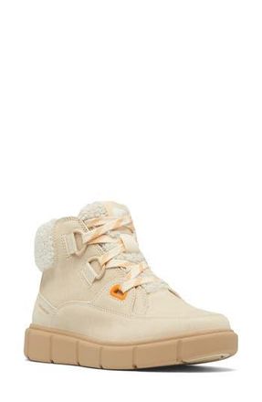 Sorel Explorer III Joan NW Waterproof Boot in Honey White/Sea Salt at Nordstrom Rack, Size 6.5