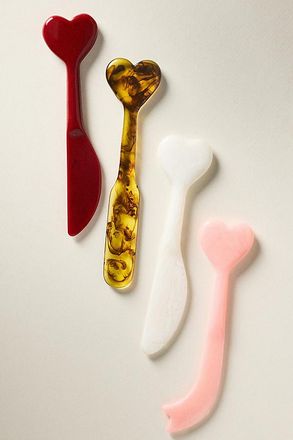 Anthropologie Herzi Resin Cheese Knives, Set of 4