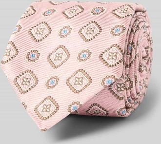 Altea Krawatte aus Seiden-Baumwoll-Mix Modell Nilo in Rose, Gr&ouml;&szlig;e 1