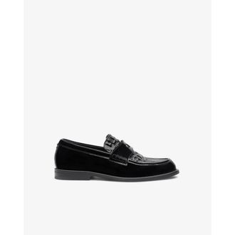 GCDS Gcds, Schoenen, Dames, Zwart, 43 EU, Leer, Wirdo Monogram Loafers