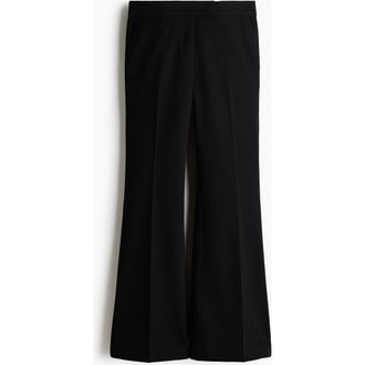 H&M Flared Trousers in Black at Nordstrom, Size 10