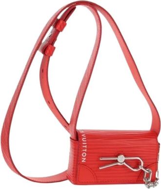 Louis Vuitton Pre-owned Mini Bag - Dames - Vintage Mini Tas - Rood - ONE Size - Leer - Vintage