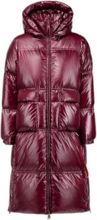 Afterlabel Aberdeen Padded Long Down Coat - Dames - Dons jassen - Bruin - S - Jassen