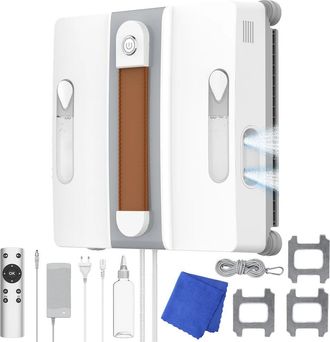 OEM Robot Limpiacristales, Pulverizaci&oacute;n De Agua Inteligente, Control Remoto, 3200 Pa