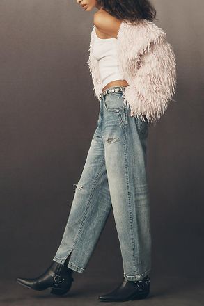 Pilcro The Jules Mid-Rise Relaxed Straight-Leg Jeans by Pilcro