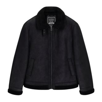 Guess Giacca Shearling - - Jackets - Uomo - Nero - M