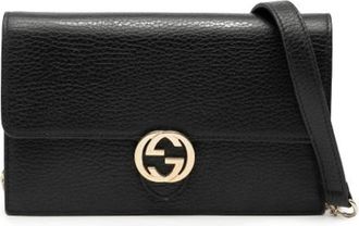Gucci Pre-owned Cross Body Bags, female, Black, Size: ONE SIZE Pre-owned Vintage Crossbody Bag