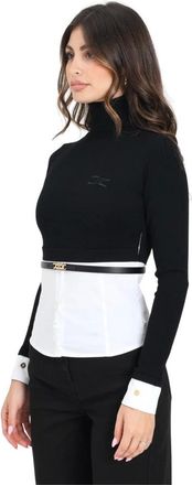 Elisabetta Franchi Donna, Top, Nero, S, new