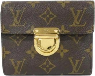 Louis Vuitton Pre-owned Wallets, female, Brown, Size: ONE SIZE Pre-owned Canvas Wallet