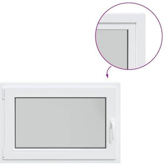 vidaXL Ventana De S&oacute;tano risor 90x60 Cm Oscilobatiente Din Izquierda Vidaxl