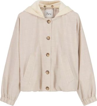 8pm 8Pm, Jassen, Dames, Wit, L, Wol, Rapallo Jacket