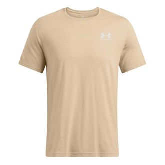Under Armour Heren Sportstyle Borstlogo T-shirt (Khaki Bruin)