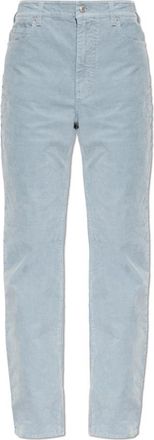 Zadig&Voltaire Evy Corduroy Broek - Dames - Straight fit broeken - Blauw - XS - Katoen - Broeken