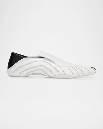 Gucci Men & apos;s Miami Leather Web Slip-On Sneakers