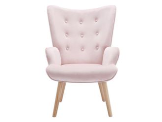 VENTE-UNIQUE.COM Sill&oacute;n cl&aacute;sico terciopelo rosa