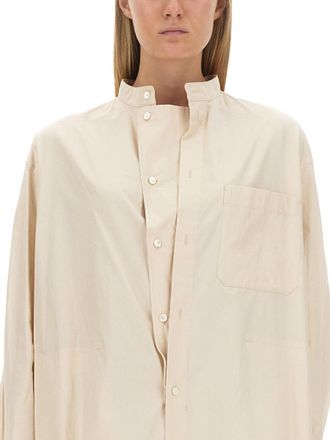 Christophe Lemaire Loose-Fit Cotton Shirt Dress - White